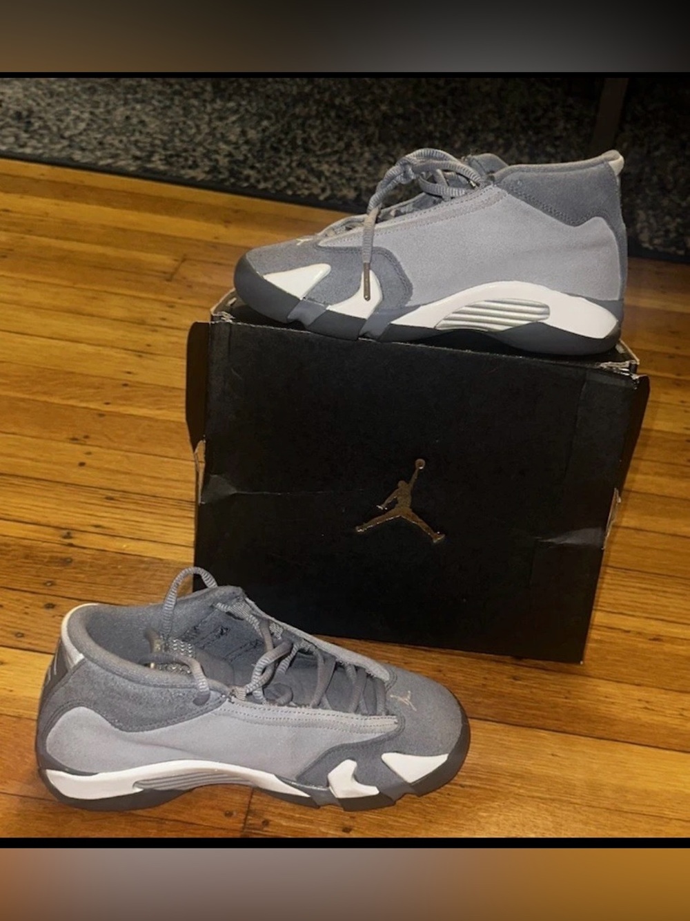 Size 3.5 - Air Jordan 14 Retro Flint Grey